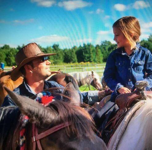 Jazmyn Bieber with her dad Jeremy Bieber.